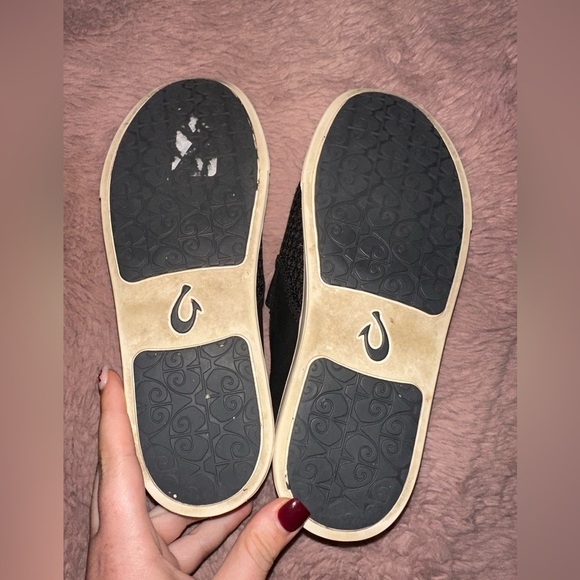 OluKai women’s black pehuea slip on sneaker flats minimalist casual office 7.5 - Picture 12 of 13